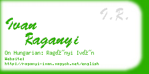 ivan raganyi business card